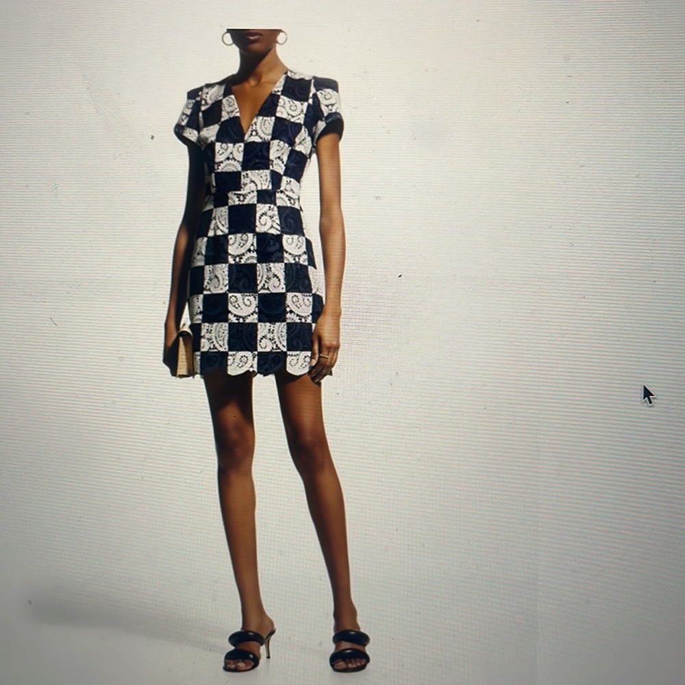 Milly Atalie Checkerboard Dress